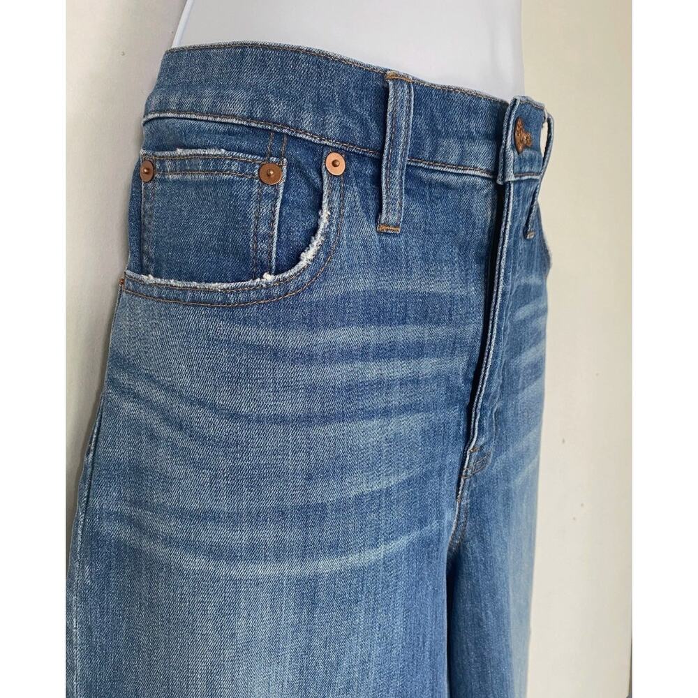 Madewell Wide Leg Cropped Jeans Size 28 - Picture 2 of 14